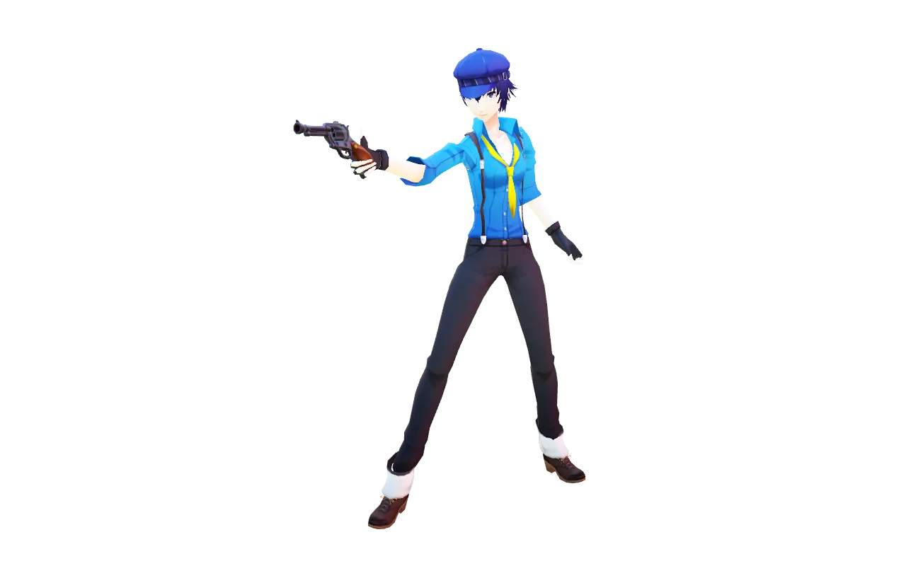 Naoto Shirogane over Holiday + icons