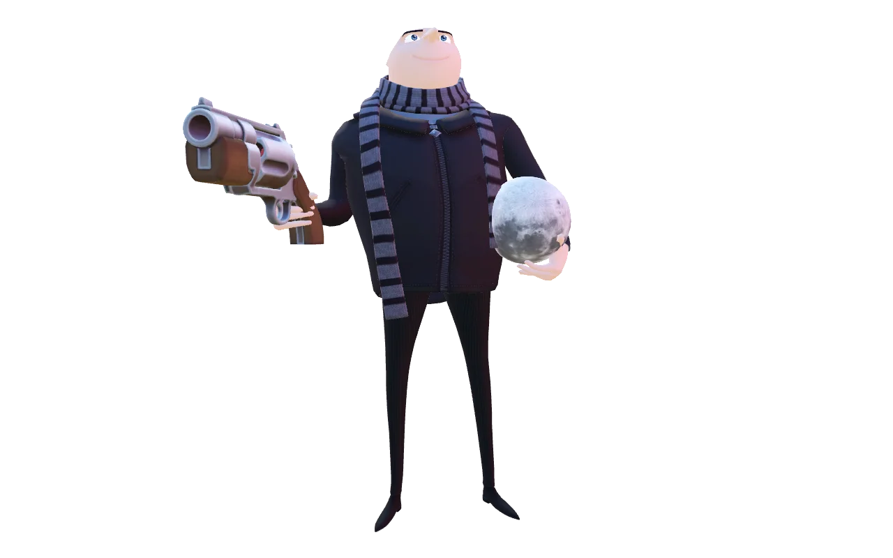 Gru as Abrams (Despicable Me) WIP
