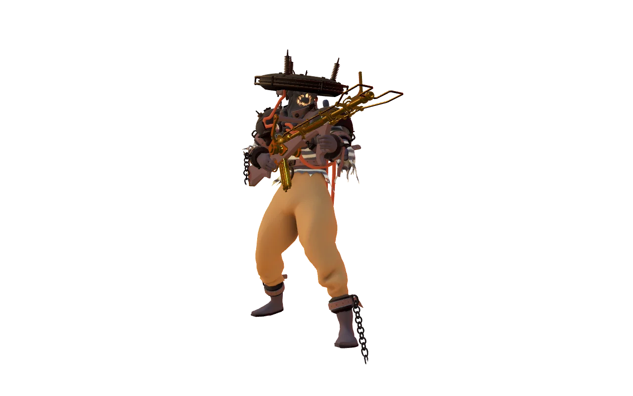 Australium "Cold Calculus" (Gold Seven Gun)