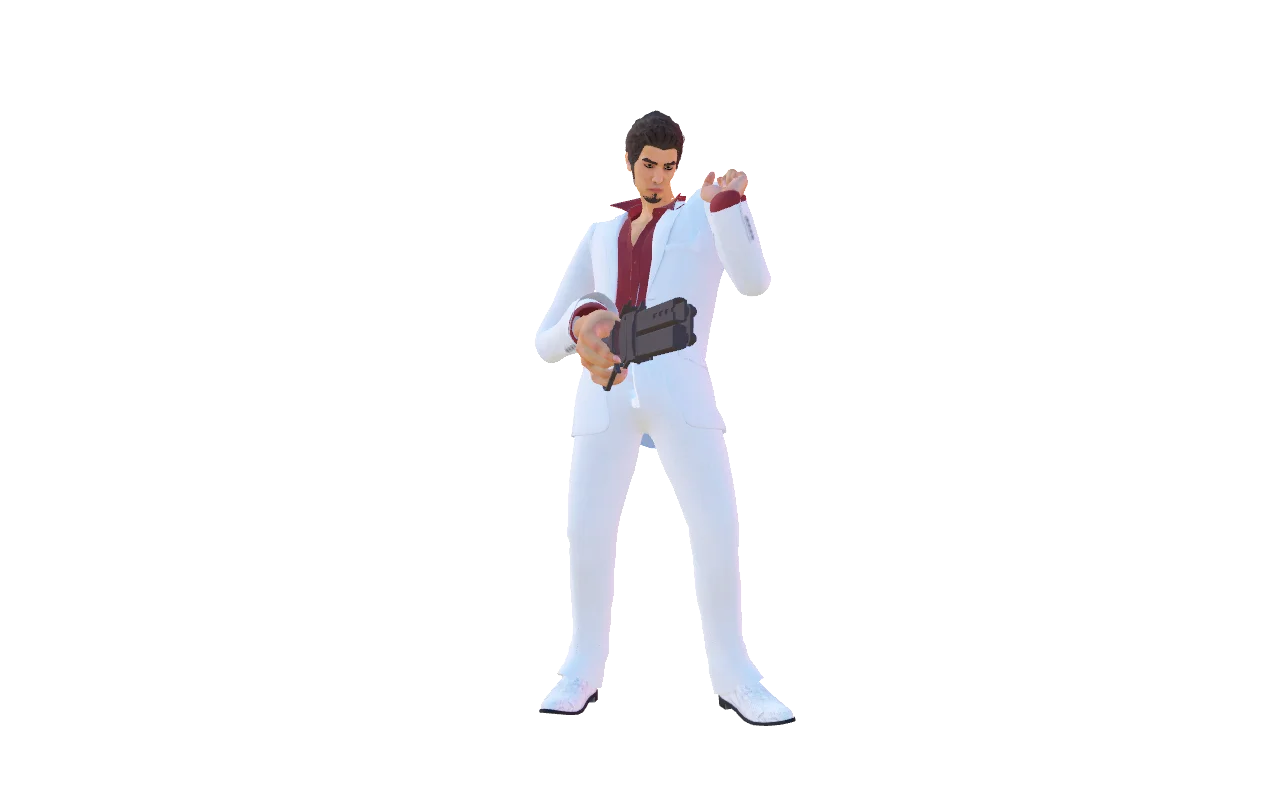 Kiryu Kazuma from Yakuza 6 over Shiv