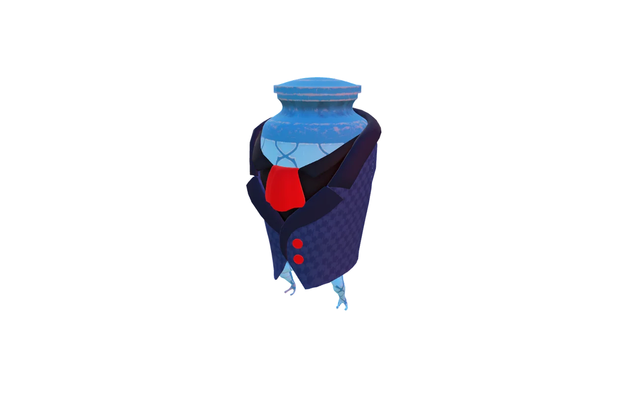 Spirit urn with Mina's Clothing