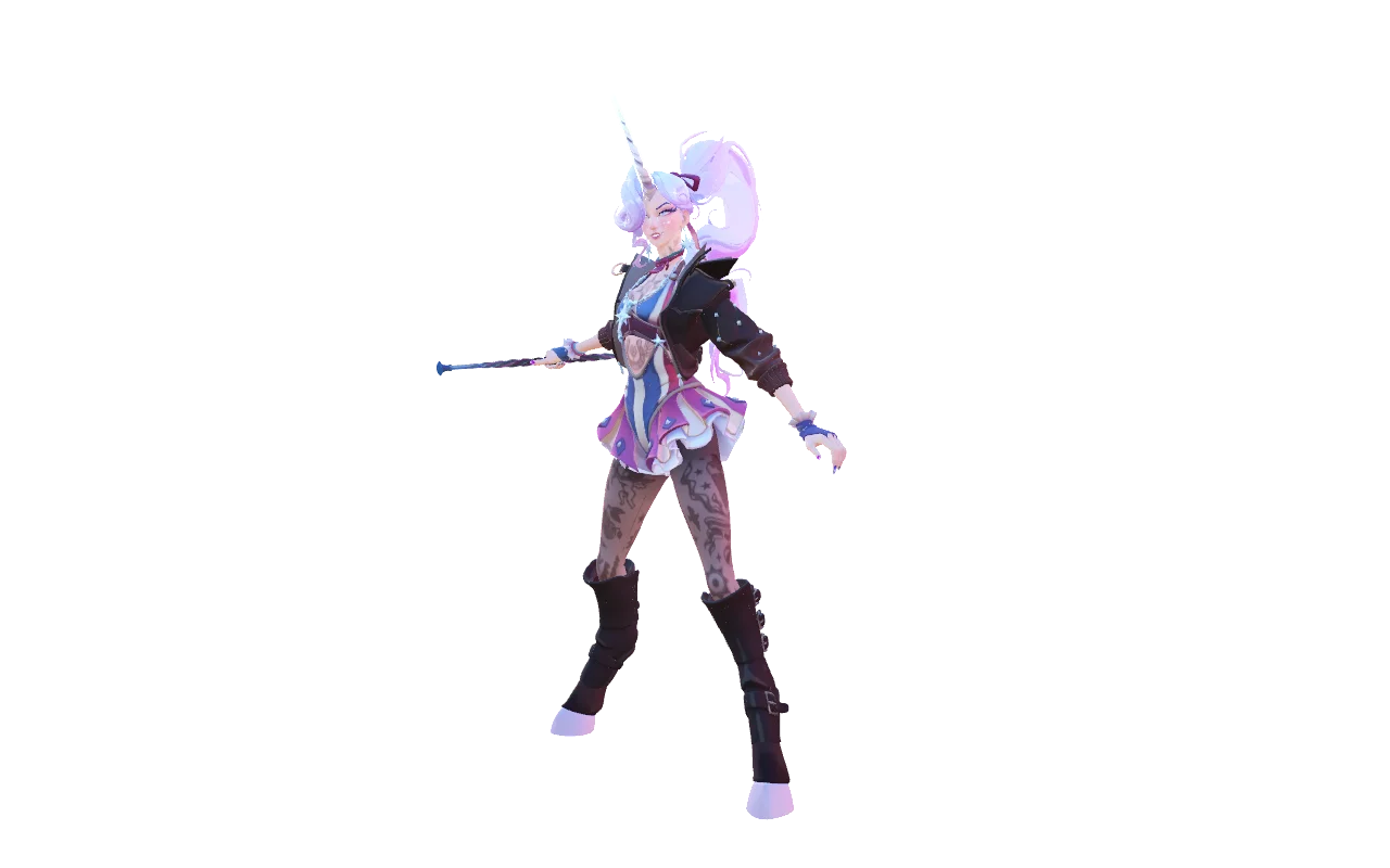 Celeste with hooves