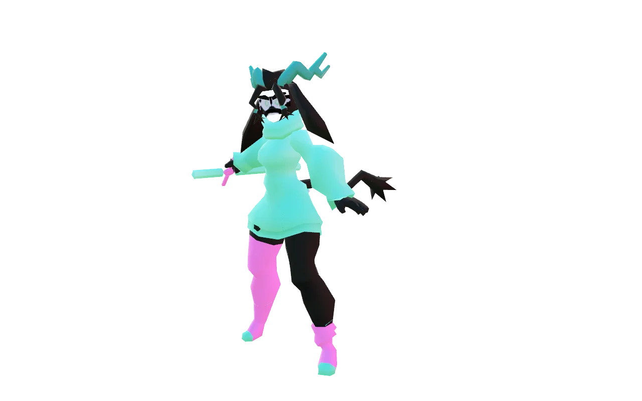 The goat-bunny-cat girl Sybil