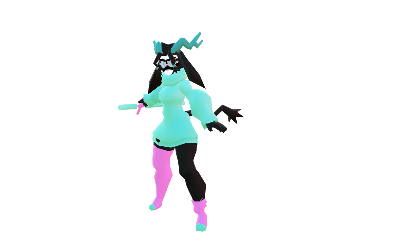 The goat-bunny-cat girl Sybil