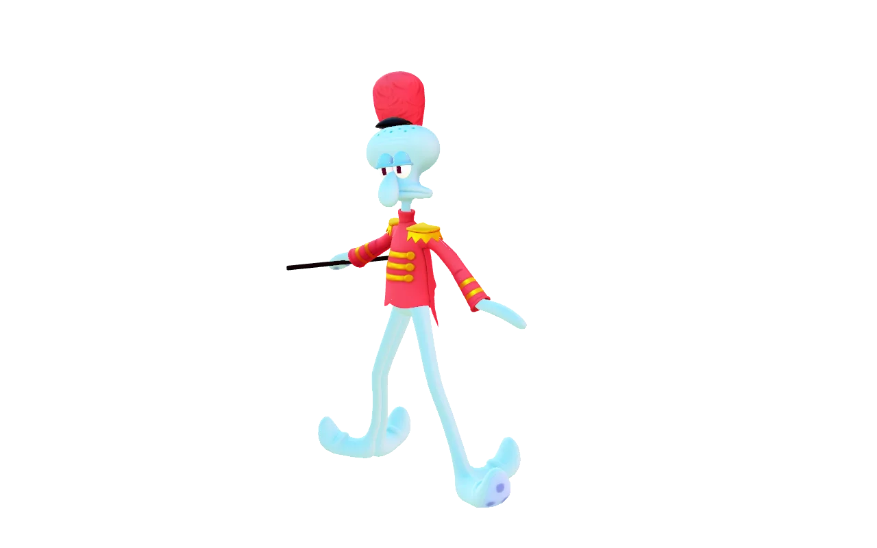 Squidward over Celeste