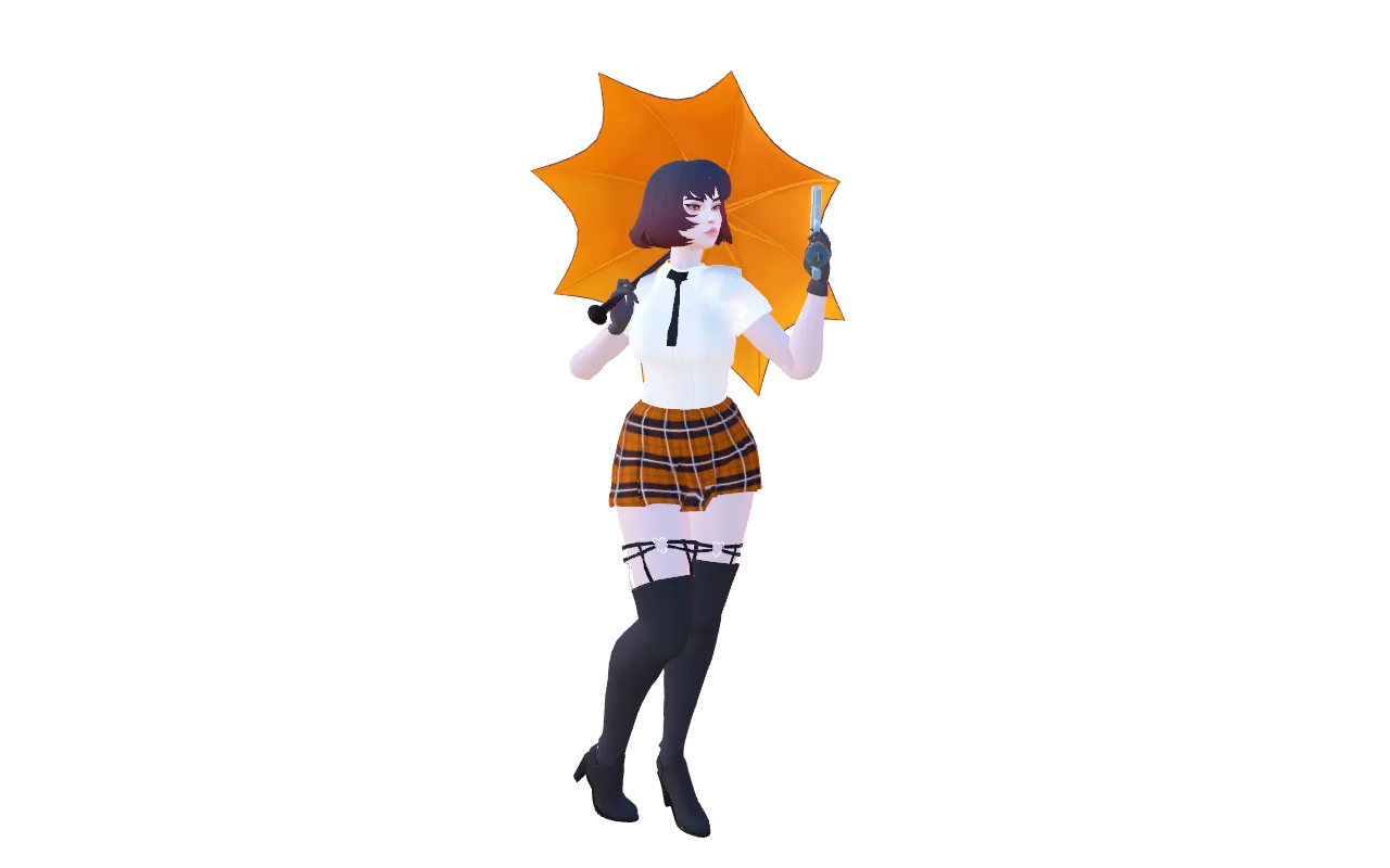 School Girl Mina (WORKS WITH NEW UPDATE)