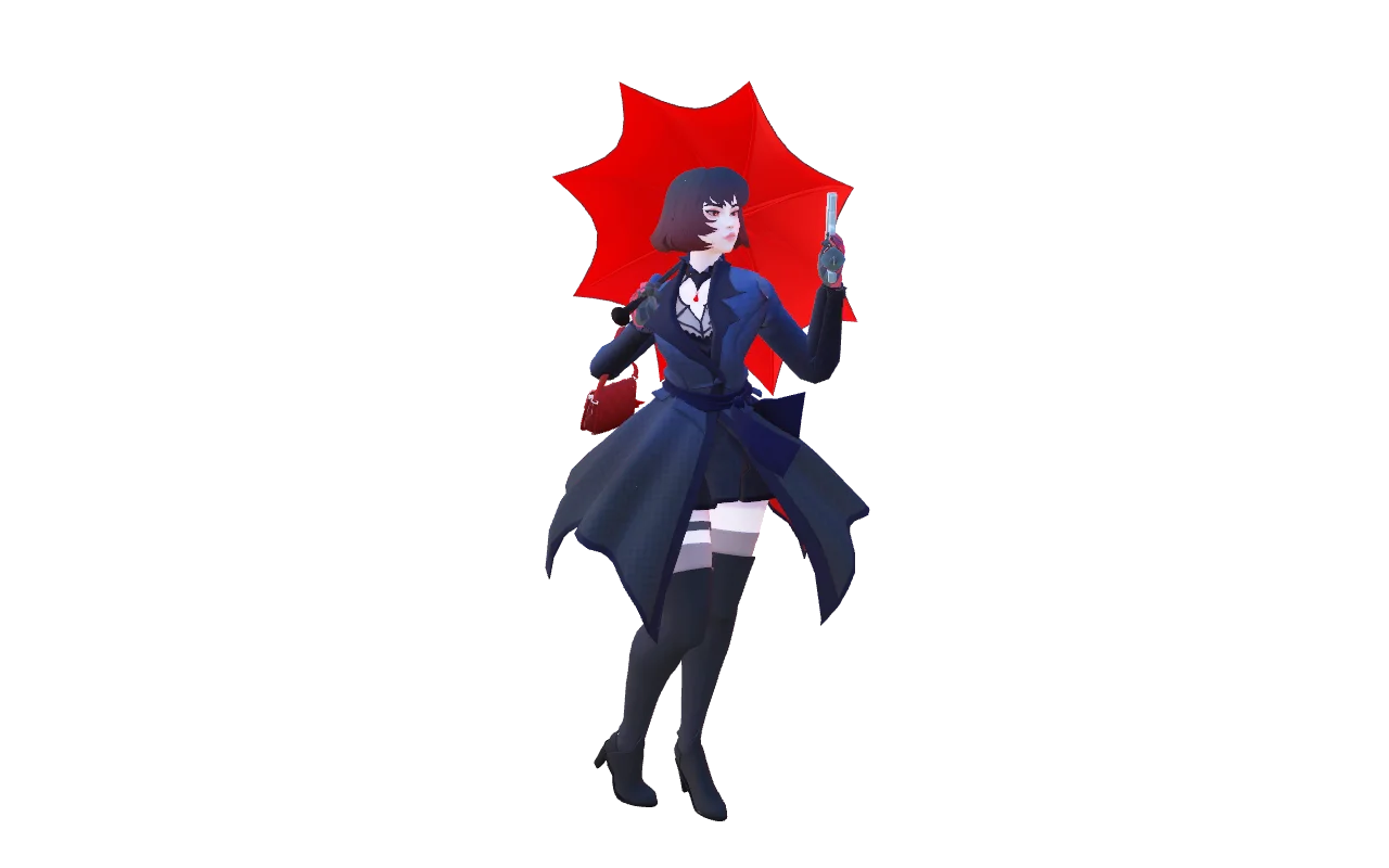 Crimson Kimonos for Mina