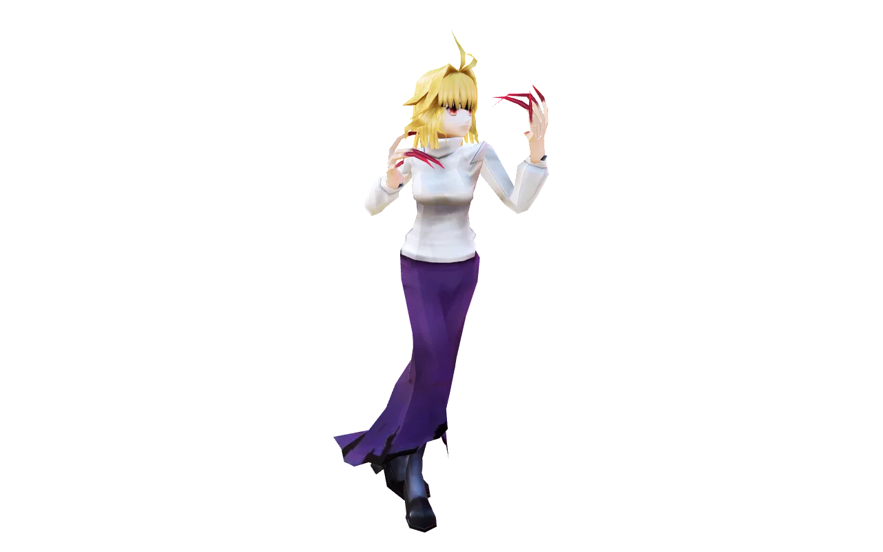 Arcueid Brunestud over Mina