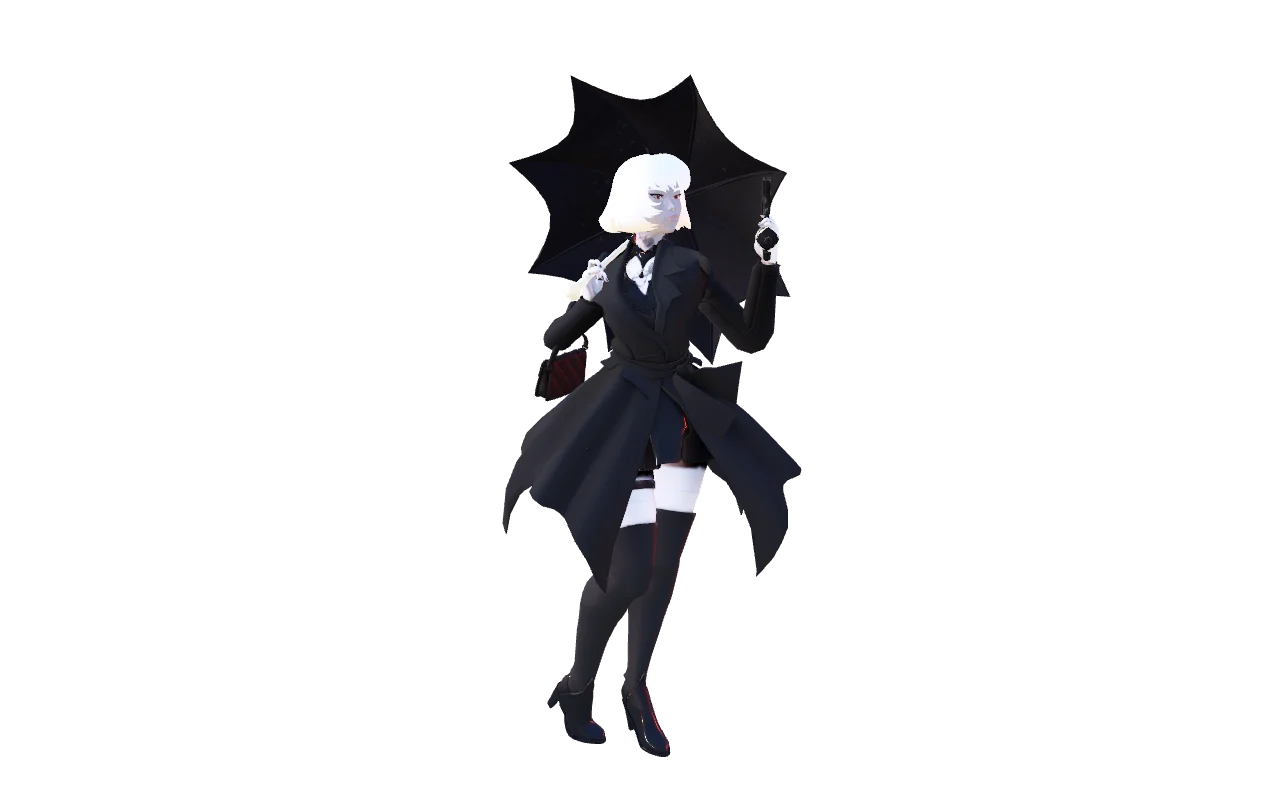 New Version/Blonde Mina in a black outfit