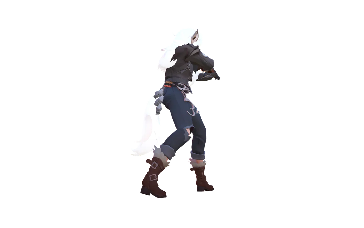 A silver wolf Silver