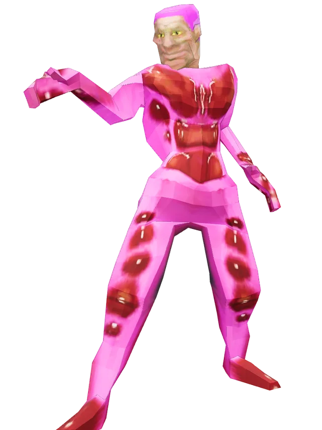 Cruelty Squad protagonist as Holliday