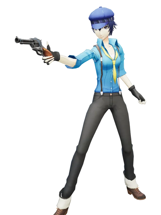 Naoto Shirogane over Holiday + icons