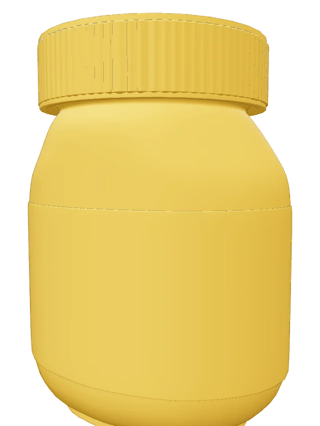 Golden Nuttella Jar Golden Statue