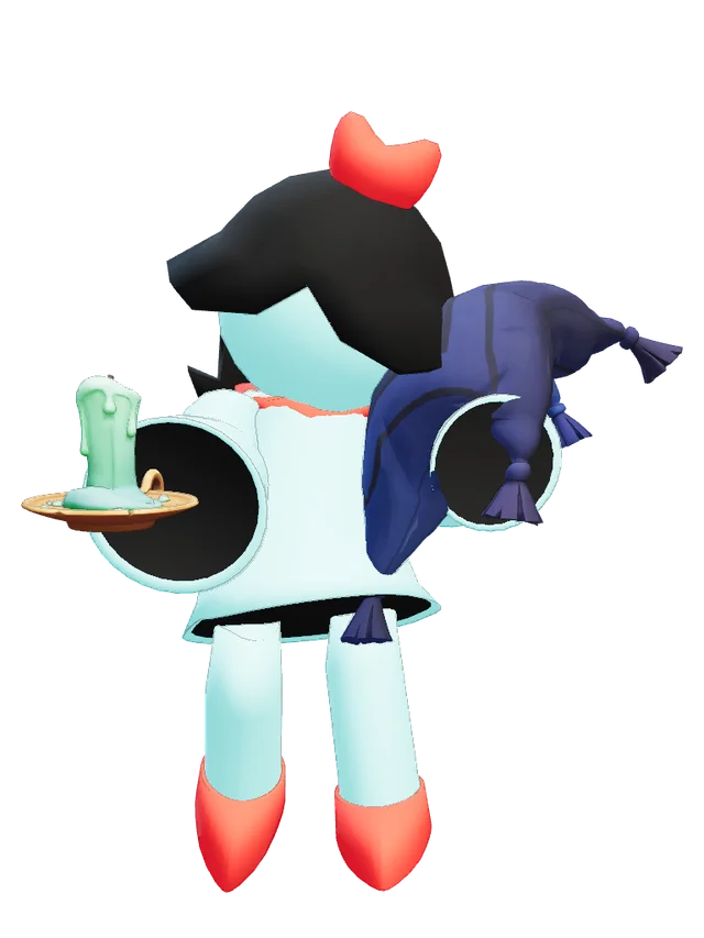Aqua (DELTARUNE) over Rem