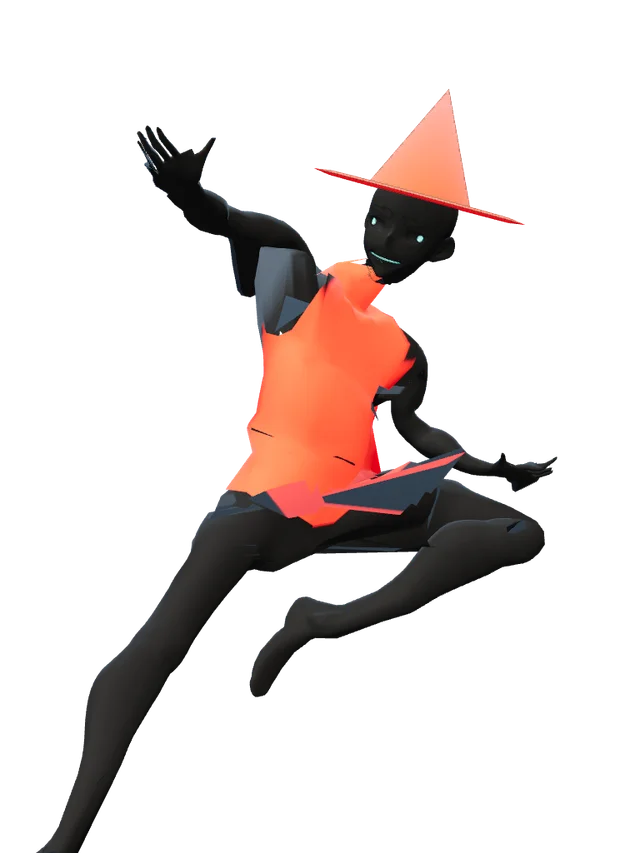 mysterious red hat man