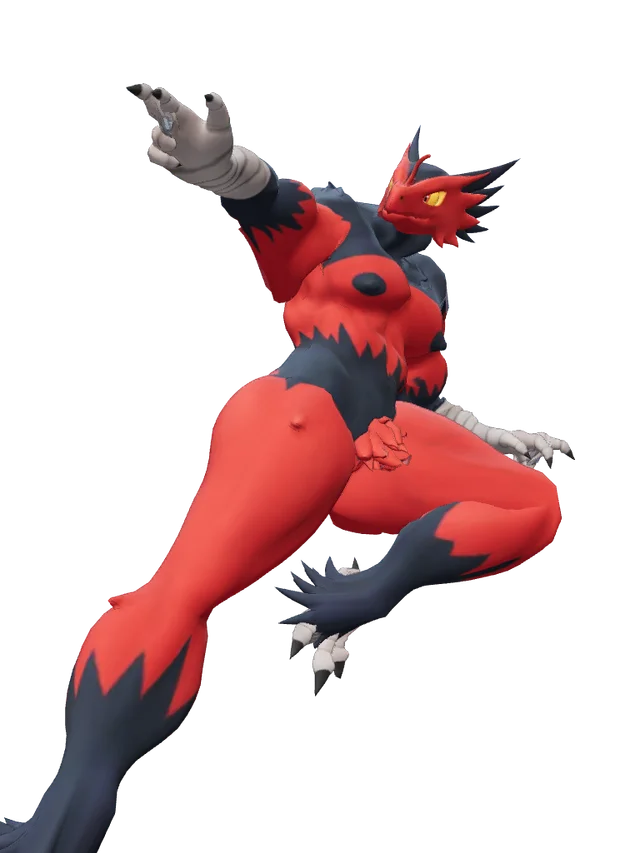 Blazion (Mega Blaziken) as Infernus [Commission]
