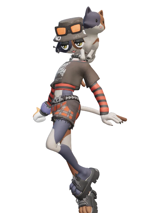 Metalhead Meowskulls as Calico