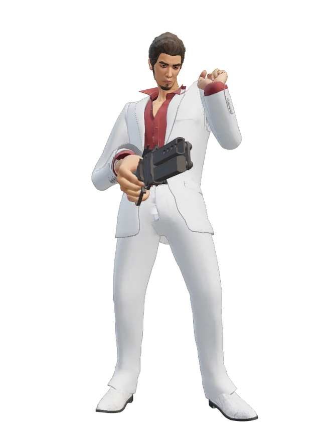 Kiryu Kazuma from Yakuza 6 over Shiv
