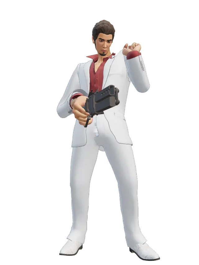 Kiryu Kazuma from Yakuza 6 over Shiv