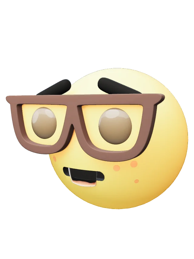 Nerd Emoji Container