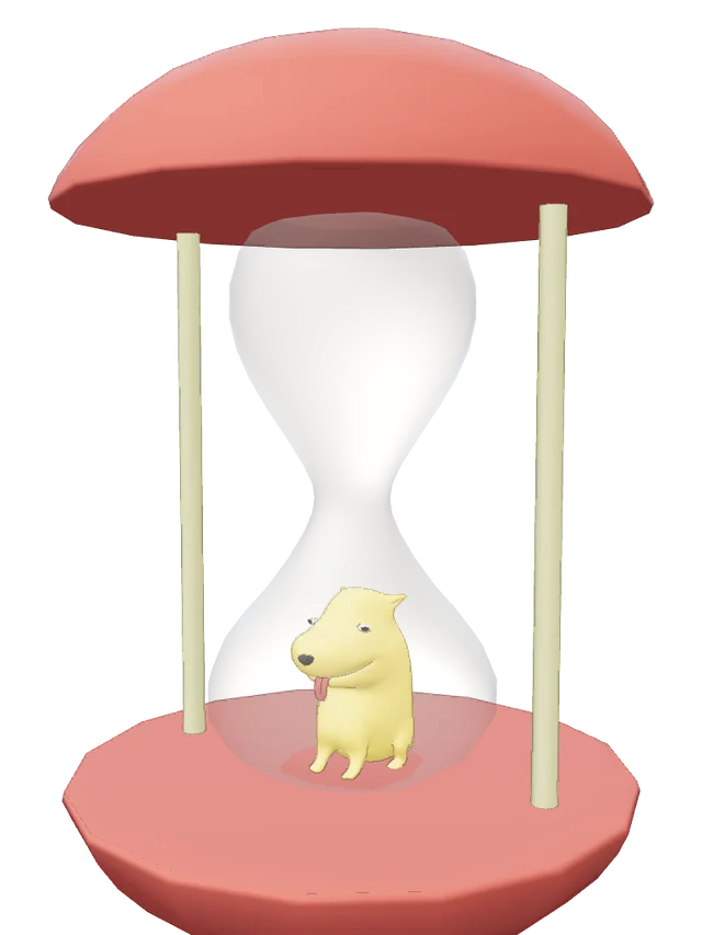 ENA Hourglass Dog Soul Container