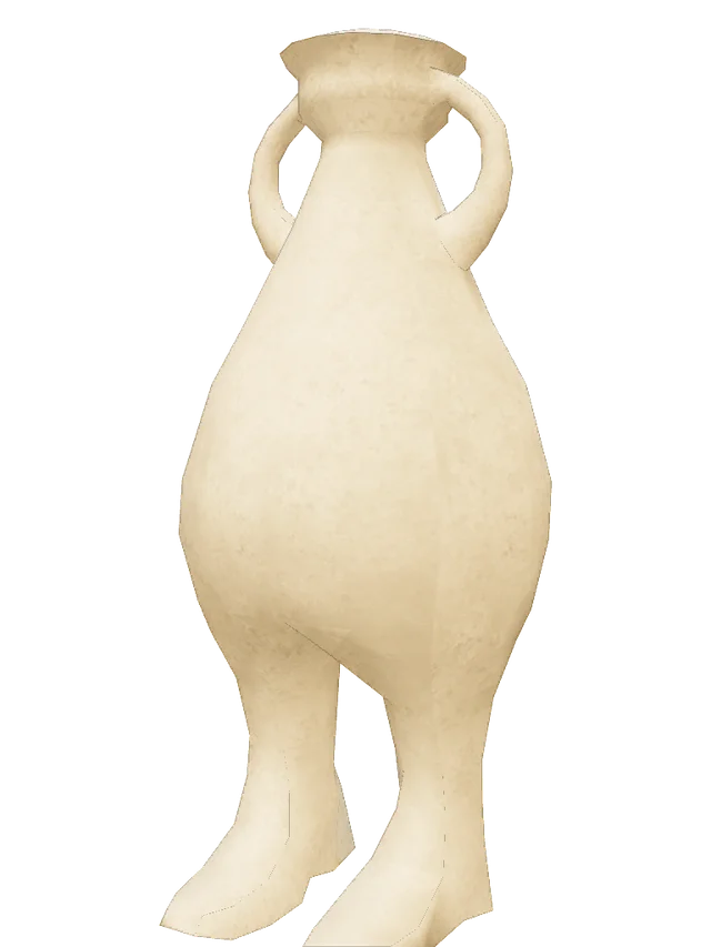 Vessel with Two Feet Replacement for Spirit Urn