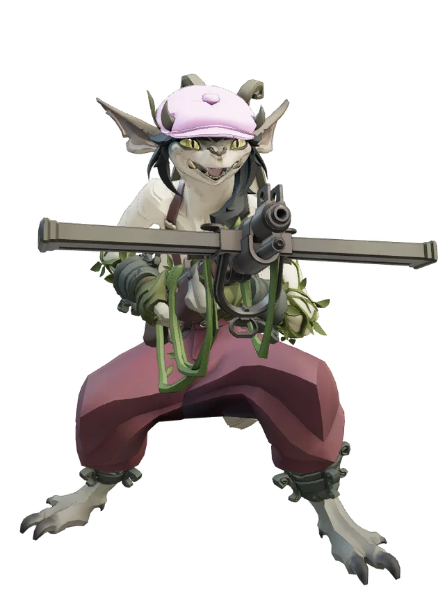 Pink hat ivy
