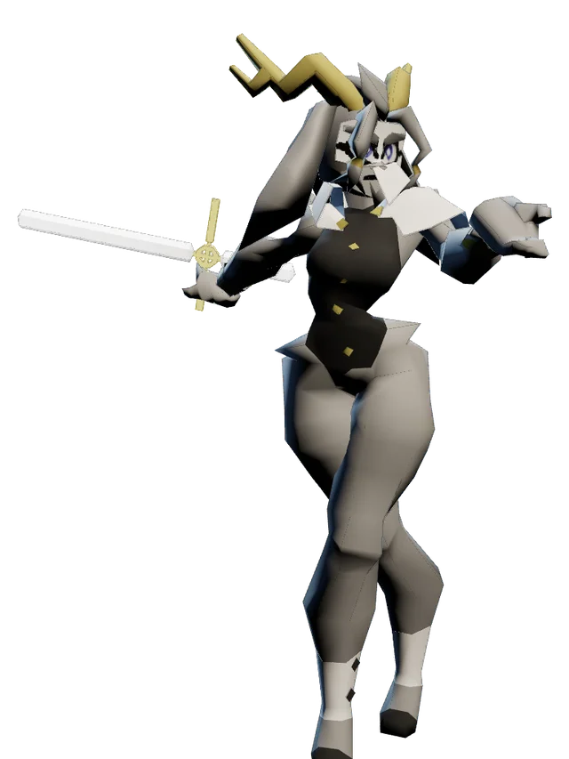 The goat-bunny-cat girl Sybil