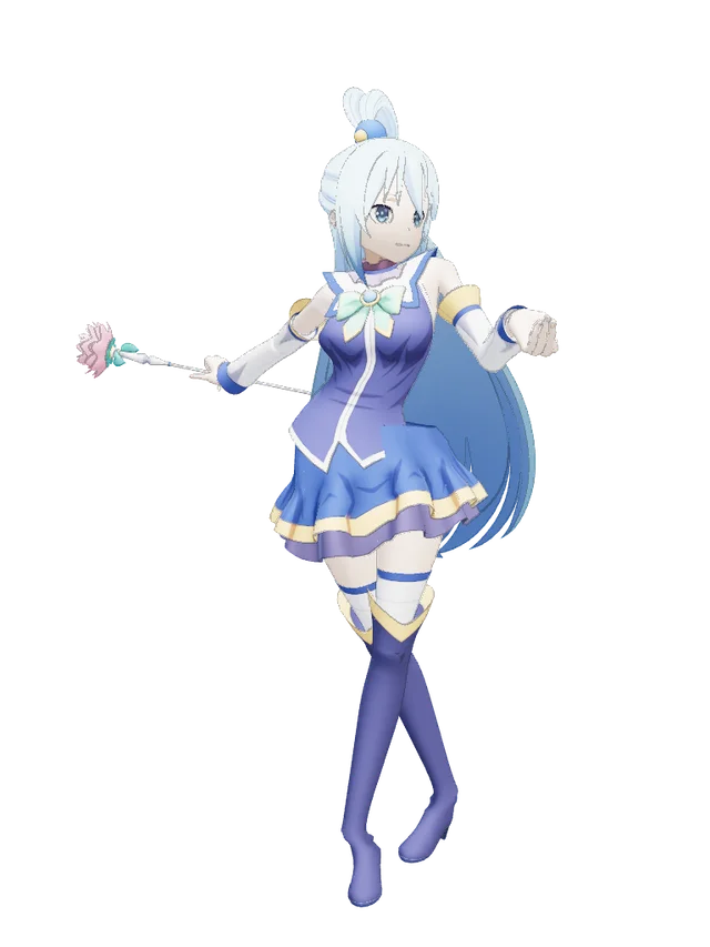 Aqua from Konosuba as Celeste