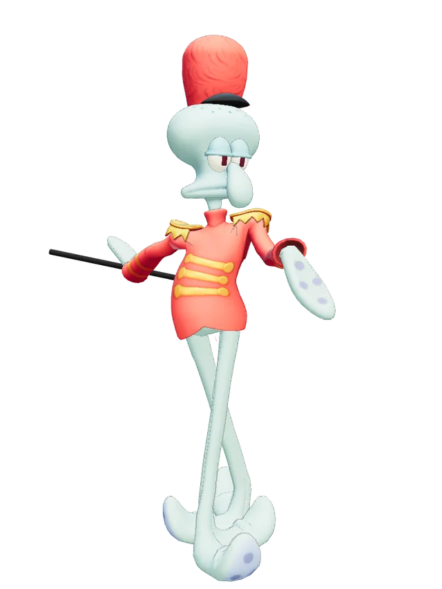 Squidward over Celeste
