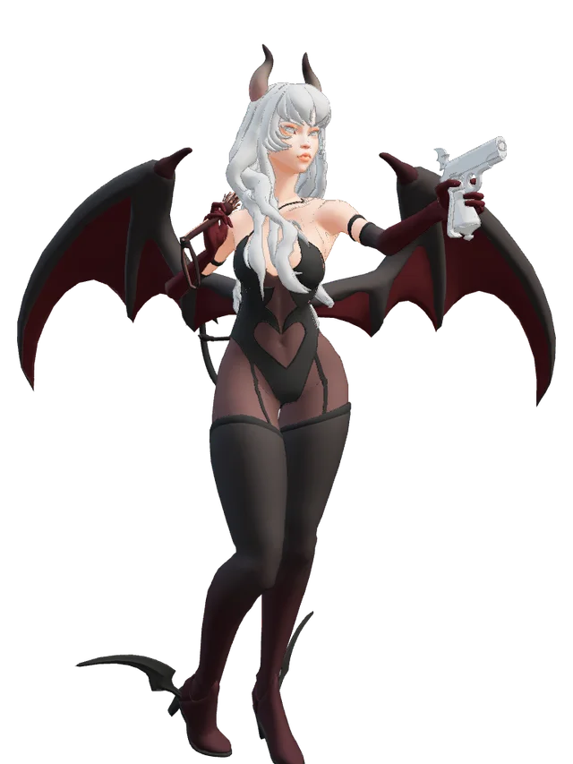 Succubmina (Long Hair + Wings)