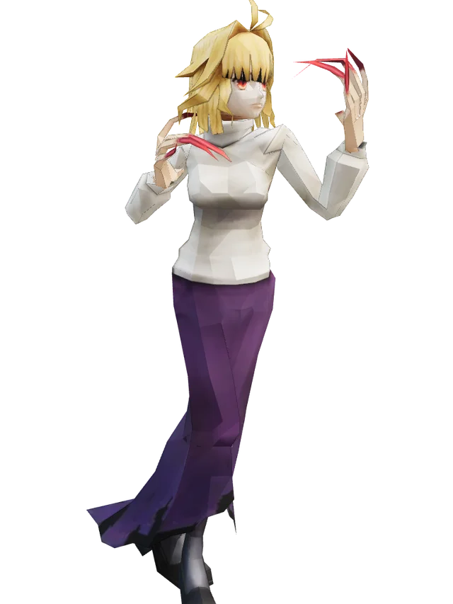 Arcueid Brunestud over Mina