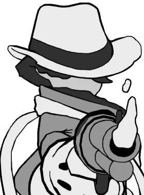 Holliday gloat pose from Toon Holliday