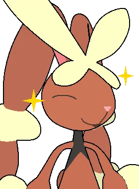 Holliday gloat pose from Mega Lopunny Holliday