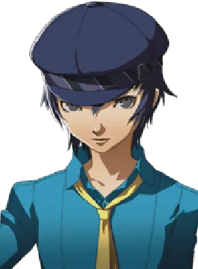 Holliday hero card from Naoto Shirogane over Holiday + icons