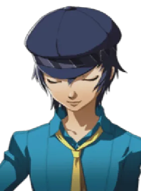 Holliday gloat pose from Naoto Shirogane over Holiday + icons
