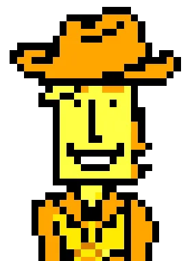 Holliday hero card from Yellow from Deltarune Holliday