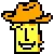 Holliday minimap icon from Yellow from Deltarune Holliday