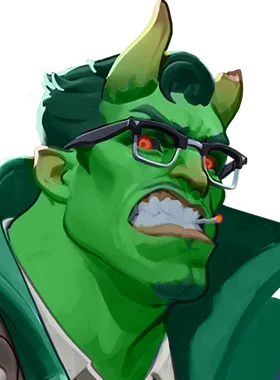 Abrams gloat pose from Green Abrams