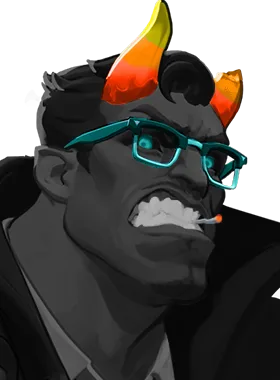Abrams gloat pose from Alternian Abrams