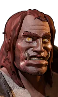 Abrams top bar portrait from (OC) Caedric Grimheart over Abrams