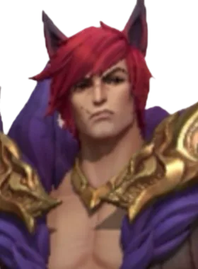 Abrams critical pose from Sett as Abrams (League of Legends)