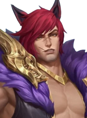 Abrams gloat pose from Sett as Abrams (League of Legends)