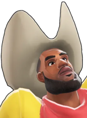 Abrams critical pose from Cowboy LeAbrams