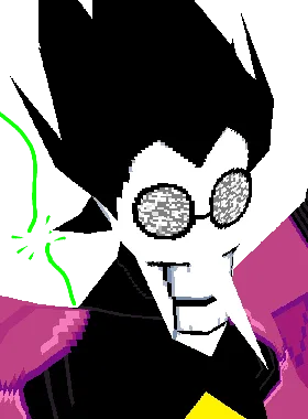 Bebop critical pose from SPAMTON NEO (DELTARUNE CHAPTER 2) - Bebop