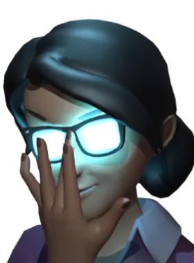 Paige gloat pose from Miss Pauling as Paige