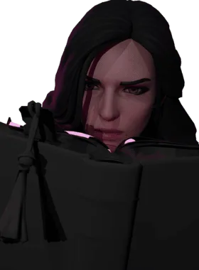 Paige critical pose from Yennefer of vengerberg from the witcher as Paige