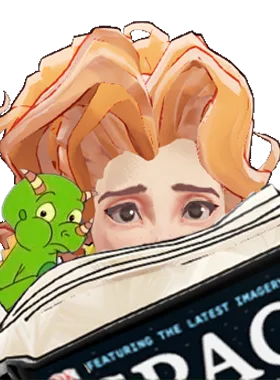 Paige critical pose from Miss Frizzle Paige
