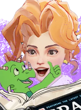 Paige gloat pose from Miss Frizzle Paige