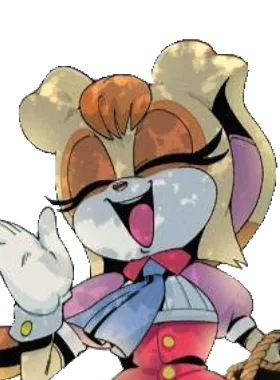 Paige gloat pose from Vanilla the Rabbit as Paige